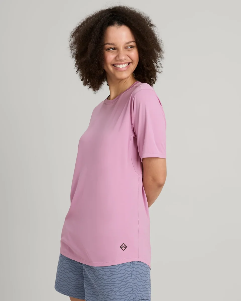 T-shirt manches courtes SUN-Stopper pour femme - Rose Zen – Image 3