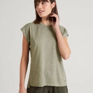 T-shirt à manches courtes WELL.DER.NESS Go pour femme - Vert Hêtre