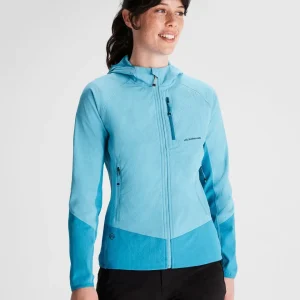 Veste polaire à capuche Aysen pour femme - Bleu Mer calme