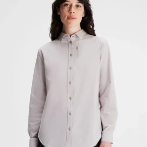 Chemise à manches longues Sun Breaker pour femme - Colombe