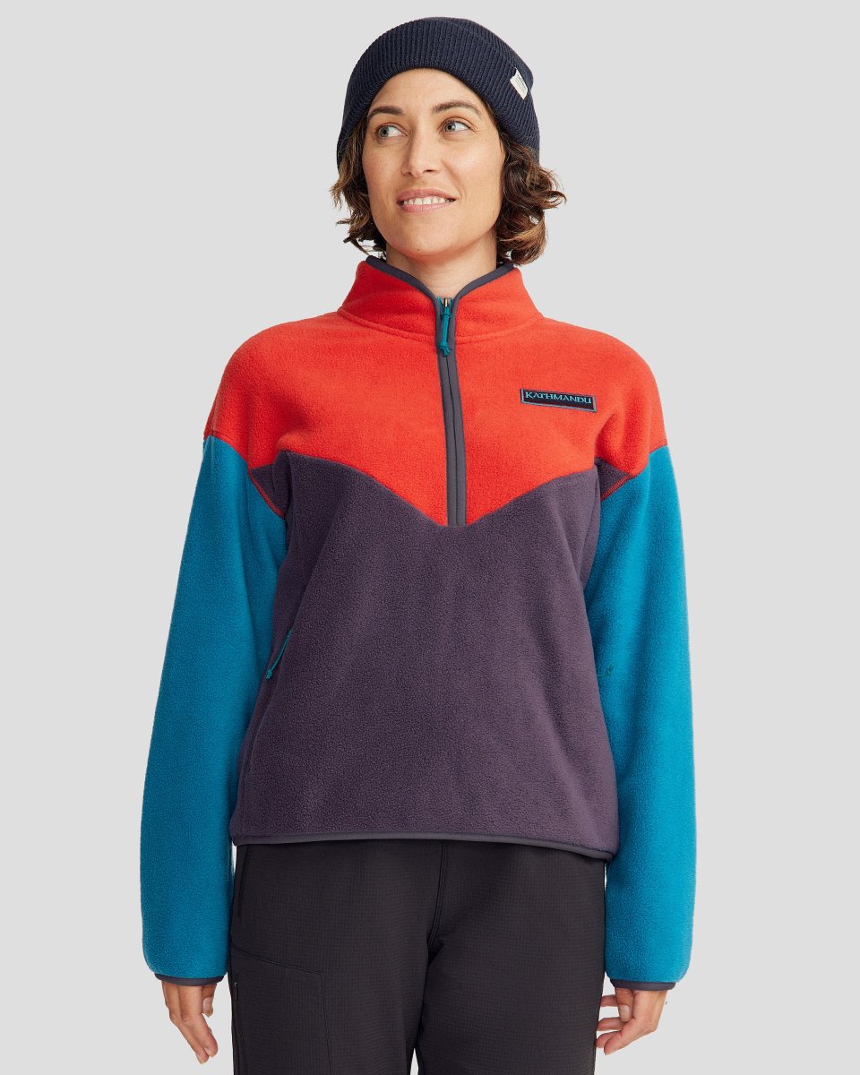 Pull polaire Trailhead Heritage pour femme - Rouge classique/Orbite – Image 2