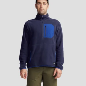 Pull polaire Trailhead léger pour homme - Bleu marine clair/Bleu marine